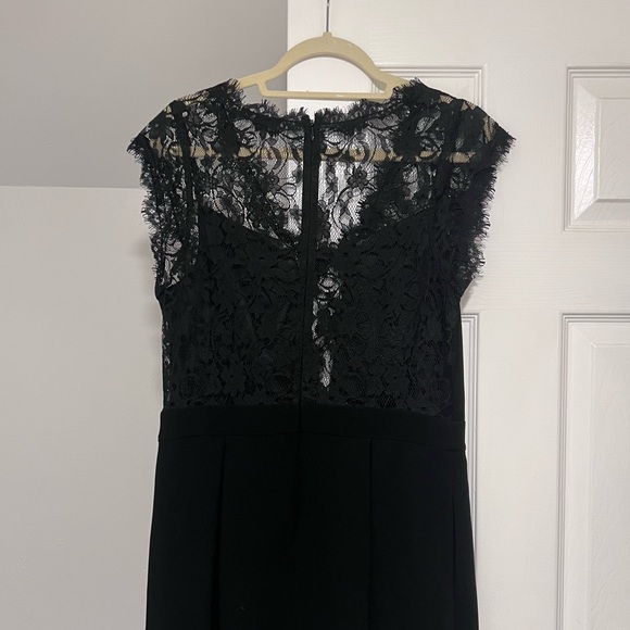 BCBG Black Dress with Full Lace Back, Size 12 - Picture 3 of 4